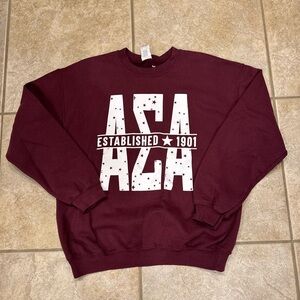 Gildan Maroon ALPHA SIGMA ALPHA Sweatshirt